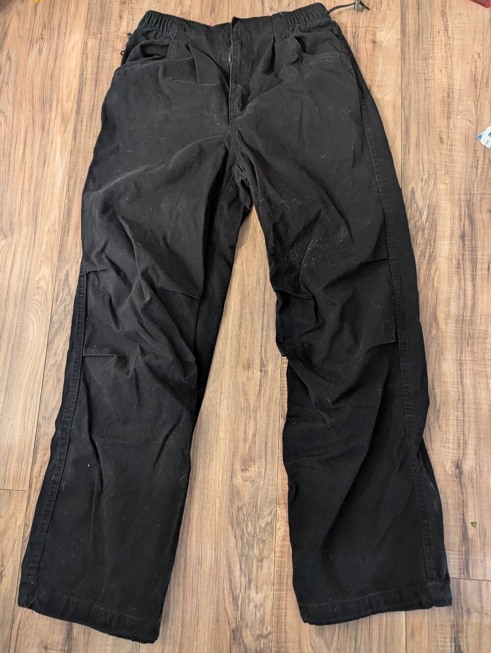 Bershka Black Parachute Pants